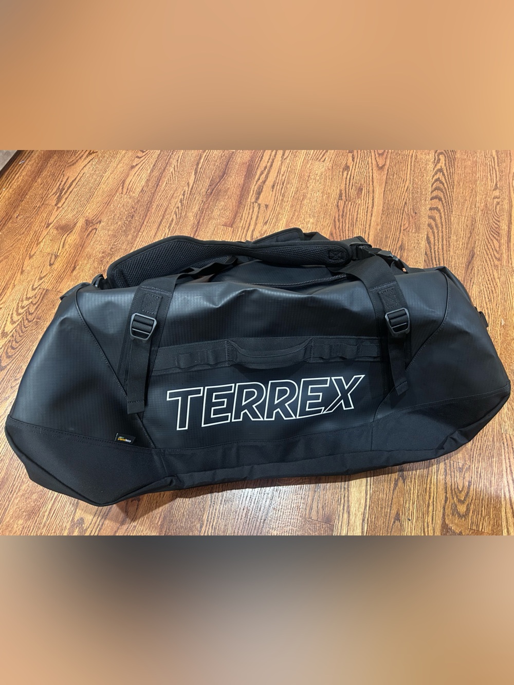 ADIDAS BLACK TERREX RAIN.RDY EXPEDITION 100L BACKPACK DUFFEL BAG